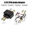 Tirstrup Female 0.78 2 Pin Male Earphone Adapter to Earphones Earsets for SHUOER CONDUCTOR/SINGER/SOLOIST/EJ07/TAPE PRO/SHOZY (Transparent) view 3