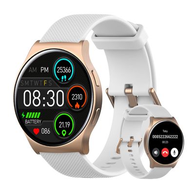 BENIO Smart Watch (Answer/Make Call), AI Watch Faces, 1.43" AMOLED with AOD, IP68 Waterproof Fitness Tracker, 24/7 Heart Rate/SpO2/Sleep Monitor/Stress, 110+ Sports Modes, Compatible Android & iOS