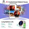 BENIO Smart Watch (Answer/Make Call), AI Watch Faces, 1.43" AMOLED with AOD, IP68 Waterproof Fitness Tracker, 24/7 Heart Rate/SpO2/Sleep Monitor/Stress, 110+ Sports Modes, Compatible Android & iOS view 2