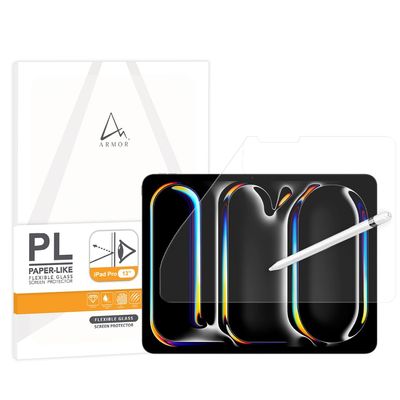 Armor Flexible Glass Paper Texture Feel Screen Protector for iPad Pro 13" (2024,M4), Anti-Glare with Blue Light Filter