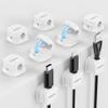 [9 Pack] Magnetic Cable Clips,Easy to Adjust Cables or Wires,Enhanced Adhesive Wire Holder Keeper Organizer,Desk Cable Management, NIRXUBLA Cable clips for office,car,kitchen,workspace,Bedroom (White) view 1