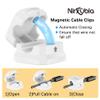 [9 Pack] Magnetic Cable Clips,Easy to Adjust Cables or Wires,Enhanced Adhesive Wire Holder Keeper Organizer,Desk Cable Management, NIRXUBLA Cable clips for office,car,kitchen,workspace,Bedroom (White) view 2