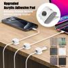 [9 Pack] Magnetic Cable Clips,Easy to Adjust Cables or Wires,Enhanced Adhesive Wire Holder Keeper Organizer,Desk Cable Management, NIRXUBLA Cable clips for office,car,kitchen,workspace,Bedroom (White) view 4