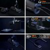 FEELWORLD PM1 XLR/USB Dynamic Microphone for Podcasting Recording Gaming Live Streaming with Vocal Voice-Over, Studio Metal Mic, RGB Light, Mute Button, Headphones Jack, Cardioid Polar Pattern view 3