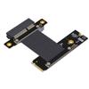 JMT M.2 NVME to PCIE4.0 x4 Signal Extension Cable 64Gbps GEN4 Compatible with 2230 2242 2260 2280 NVMe SSD (M42UF 15CM) view 1