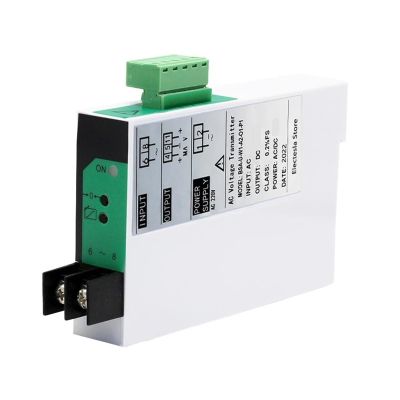 GVMUKNYE AC Voltage Transmitter 4-20mA 0-20mA 0-10mA Output AC Voltage Sensor AC DC 85-265V Power Signal Isolation Sensor(AC0-10V Input,0-20mA Output)