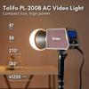 Tolifo PL-200B AC 200W Bi-Color LED Video Light, 2700K-6500K CRI97+/TLCI98+/12 Effects, Silent COB Studio Lights for Photography/Videography/YouTube/TikTok Content Creation/Live Streaming view 2