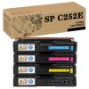 PUCIO 407531 407532 407533 407534 High Capacity Toner Cartridge Compatible for Ricoh SPC252DN SPC252SF SPC262DNw SPC262SFNw Printers 4color view 1