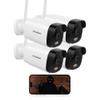 LaView 4K Outdoor Security Cameras,8MP HD Cameras for Home Security with AI Human Detection,IP65 Waterproof,2-Way Talk,Clear Night Vision,2.4G WiFi,SD Card Slot&US Cloud Storage,Work with Alexa(4pcs) view 1