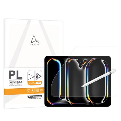 Armor Flexible Glass Paper Texture Feel Screen Protector for iPad Pro 11" (2024,M4), Anti-Glare with Blue Light Filter