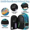 Backpack with Lunch Box Travel Backpack Marine Animal Turtle Lunch Bag & Laptop Backpack Bookbag Insulated Lunchbox Freezable Lunch Bag Waterproof Daypack view 3