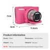 Rieibi SX740 Camera Case,Silicone Case for Canon powershot SX740/SX730 Camera,Silicone Protective Cover Compatible with Canon SX730/SX740 HS Digital Camera - rose red view 3