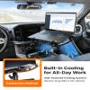 MELIPRON Car Laptop Mount Fit for Dodge Ram ProMaster & ProMaster City, Sprinter Van, No-Drill Van Laptop Stand with Cooling Fan, Mobile Workstation for Service Vans view 3