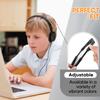 Wensdo 50 Pack Classroom Headphones Bulk for School Kids Students, Wholeslae Wired Durable Earphones Class Set for Children Toddler Teens Boys Girls and Adult (HY857,50 Black) view 4