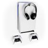 ADZ PS5 Wall Mount Kit with Controller Holders Compatible with Slim, Disc and Digital Versions view 1