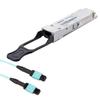 10Gtek 1 Pack of 40 Gigabit QSFP+ MPO Multi Mode Transceiver for Juniper QFX-QSFP-40G-SR4 and 1 Pack of 7-Meter MPO to MPO OM4 Multimode Fiber Jumper Patch Cord view 1