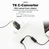 Innergie T6 65W Universal Laptop Charger Power Adapter with 100W C-Converter Cable - Compatible with Most Laptop Brands and USB-C Devices. (Delta Electronics) view 2