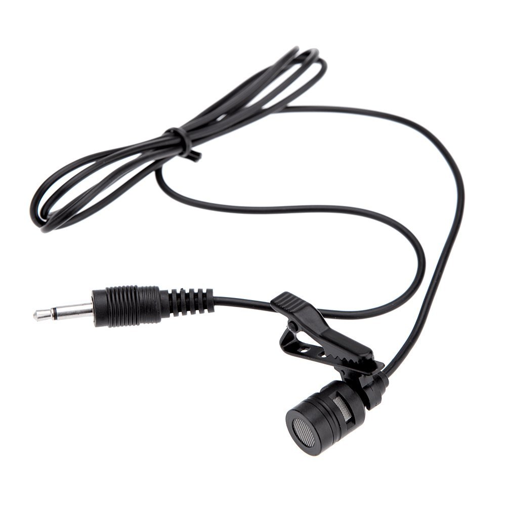 BORTT Collar Clip Microphone Clip Metal Mono Microphone 3.5mm with Collar Clip for Lound Speaker Computer PC Laptop