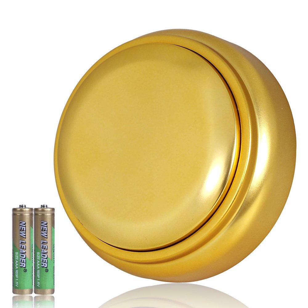Gold Voice Custom Recordable Buttons 30 Second Voice Dog Talking Buttons Recordable and Playback Message for Classroom Fun Study Gift Voice Messages to Parents, Friends and Yourself