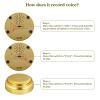 Gold Voice Custom Recordable Buttons 30 Second Voice Dog Talking Buttons Recordable and Playback Message for Classroom Fun Study Gift Voice Messages to Parents, Friends and Yourself view 4