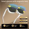 CatXQ Smart Bluetooth Glasses for Men Women | Auto Switch | Blue Light Blocking & Polarized Sunglasses & Night Vision Lens - White view 2
