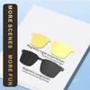 CatXQ Smart Bluetooth Glasses for Men Women | Auto Switch | Blue Light Blocking & Polarized Sunglasses & Night Vision Lens - White view 3
