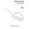 CatXQ Smart Bluetooth Glasses for Men Women | Auto Switch | Blue Light Blocking & Polarized Sunglasses & Night Vision Lens - White view 4