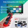 (2+2 Packs) Replacement Remote for Roku TV with Soft Protective Silicone Cover(Glow in The Dark), Universal Remote for TCL Roku/Hisense Roku/Onn Roku/Sharp Roku/Element Roku/Philips Roku Smart TV view 2