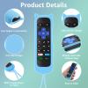 (2+2 Packs) Replacement Remote for Roku TV with Soft Protective Silicone Cover(Glow in The Dark), Universal Remote for TCL Roku/Hisense Roku/Onn Roku/Sharp Roku/Element Roku/Philips Roku Smart TV view 4