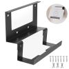 Starlink Gen 3 Router Mount 2 in 1 Router Wall Mount and Power Supply Holder for Starlink V3 Metal Wall Mount Kit for RVs,Boats,Home,Office,Black view 1
