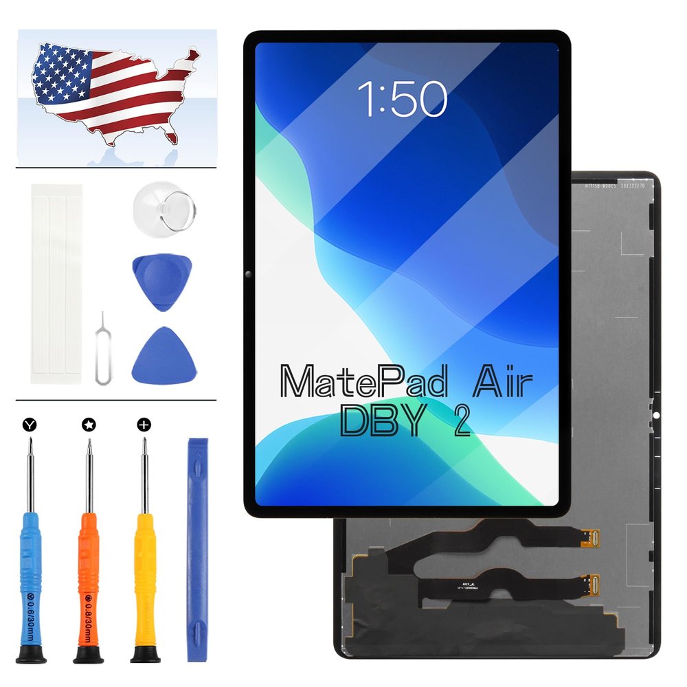 Replacement Screen for Huawei Mate Pad Air DBY 2 LCD Screen for Huawei Mate Pad Air DBY 2 Digitizer Screen DBY2-W00 DBY2-AL00 Sensor Touch Display Assembly Kits Black