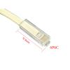 Coorle One Way Telephone Splitters RJ25 Male to Female Cable 6P6C Telephone Wall Adaptor Separator Beige for Landline 10-Pack view 3