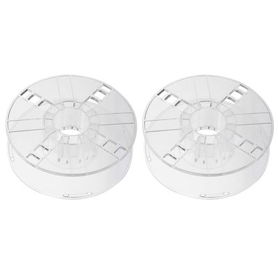 iplusmile 2pcs Transparent Cord Storage Reel Extension Cord Holder for Effortless Winding for Organizing Electric and Cables Home Garage