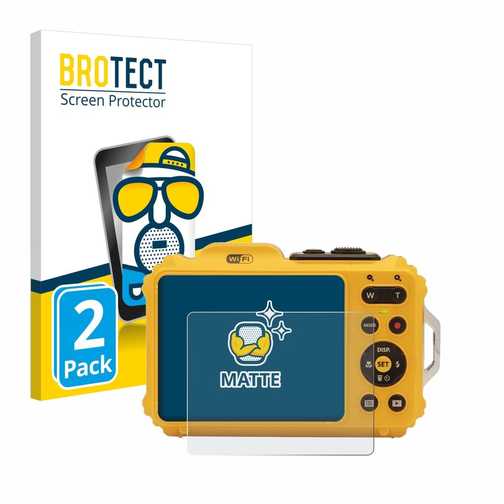 brotect Screen Protector Anti-Glare Compatible with Kodak Pixpro WPZ2 (2 Pack) Screen Protector Matte, Anti-Fingerprint Protection Film