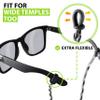 SIGONNA Eyeglasses String Holder Strap Cord - Eyeglass Chain for Men Women - Glasses Lanyard Holders Around Neck - Sports Eye Glass Straps Sunglass Retainer - 5 Cords Brown view 4