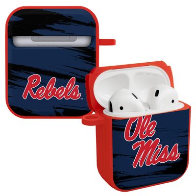 Affinity Bands Mississippi Ole Miss Rebels HDX Case Cover Compatible with Apple AirPods Gen 1 & 2 (Paint Stripe)