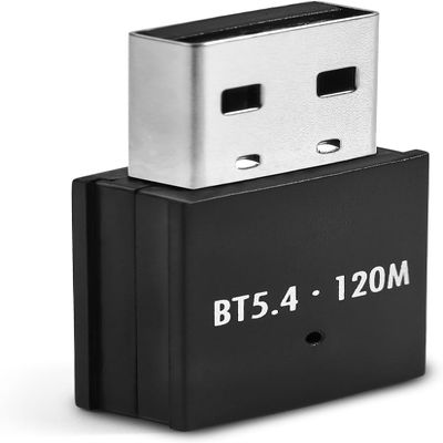 JAPOO Bluetooth 5.4 Adapter for PC,BT Dongle Receiver,Long Range USB Bluetooth Dongle,Win11/10/8.1 Support for Desktop, Laptop,Farthest Distance can Reach 393 feet
