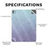 Glossy Glitter Skin Compatible with Apple iPad Pro 13 (M4) 2024 - Gradient Marble - Premium 3M Vinyl Protective Decal Cover - Easy to Apply | Crafted in The USA by MightySkins view 2