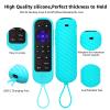 [2 Pack] Climberer Remote Case Cover Compatible with Roku Ultra 2024 / Roku Voice Remote Pro (2nd Edition) & Rechargeable Roku Pro, Glow in The Dark Makes it Easy to find view 3