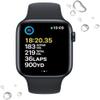 Apple Watch SE (2nd Gen) (GPS + Cellular, 44mm) - Midnight Aluminum Case with Midnight Sport Band, M/L (Renewed Premium) view 2