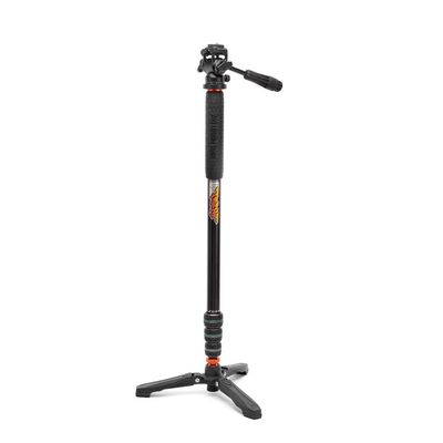 3 Legged Thing Punks Trent 2.0 Monopod Superkit - Lightweight Magnesium Alloy Camera Monopod with Multiple Uses for Heavy Equipment (Metallic Slate Grey)