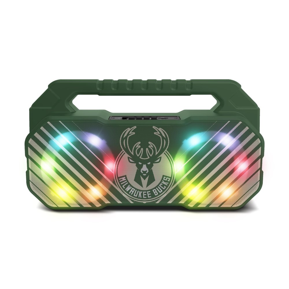 SOAR NBA Wireless Boombox Speaker, Milwaukee Bucks