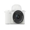 Sony Alpha ZVE10 II - APS-C Interchangeable Lens Mirrorless Content Creators Camera - White - with Lens view 2