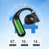 CCICITA Single Earphone, K1 Open-Ear Bluetooth 5.3 Headphone, 14 Hours Playback, 13MM Drivers, LED Digital Display, Music & Gaming Mode Low Latency, Safety and Comfort(Single for Left Ear) view 2