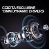 CCICITA Single Earphone, K1 Open-Ear Bluetooth 5.3 Headphone, 14 Hours Playback, 13MM Drivers, LED Digital Display, Music & Gaming Mode Low Latency, Safety and Comfort(Single for Left Ear) view 4