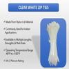 Kable Kontrol Cable Zip Ties Natural White 30,000 Pcs 5.5 Inch, 18 Lbs Tensile Strength, Bulk Pack, Self-locking Natural Nylon Clear Plastic Wire Ties wraps for Indoor or Outdoor Use view 3