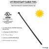 Kable Kontrol Cable Zip Ties Black 1,000 Pcs 40 Inch, 250 Lbs Tensile Strength, Bulk Pack, Self-locking UV Resistant Plastic Nylon Wire Ties, for Indoor or Outdoor Use view 3