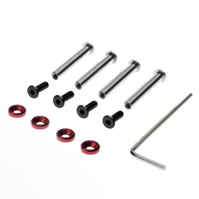 GMBYLBY Fan Screws Desktop Computer Case Fan Screws for Desktop PC Cases Easy Installation, Red
