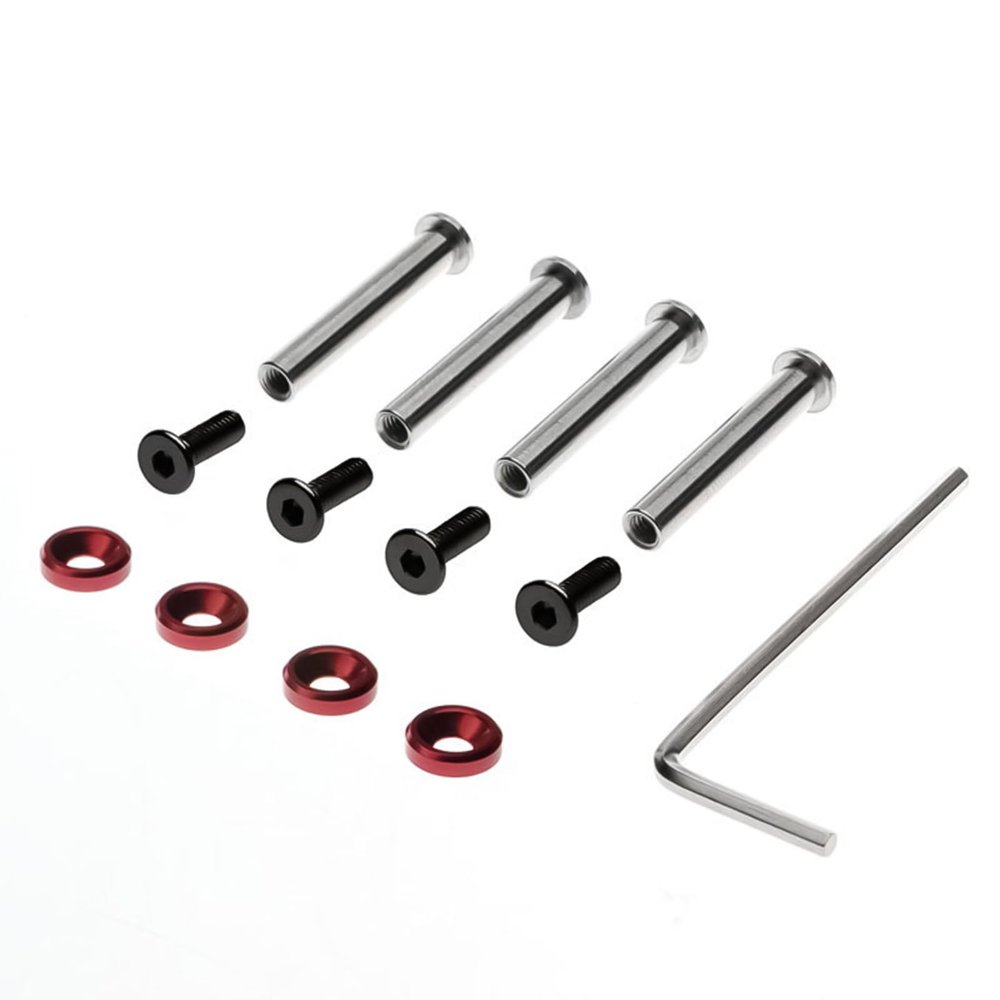 GMBYLBY Fan Screws Desktop Computer Case Fan Screws for Desktop PC Cases Easy Installation, Red