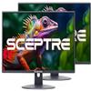 2X Pack - 24 Inch Monitor FHD 100Hz Computer Monitor, HDMI X2 VGA 99% sRGB Build-in Speakers, Wall Mount, Tilt, Professional and Gaming Monitor  Machine Black, 2X Pack view 1